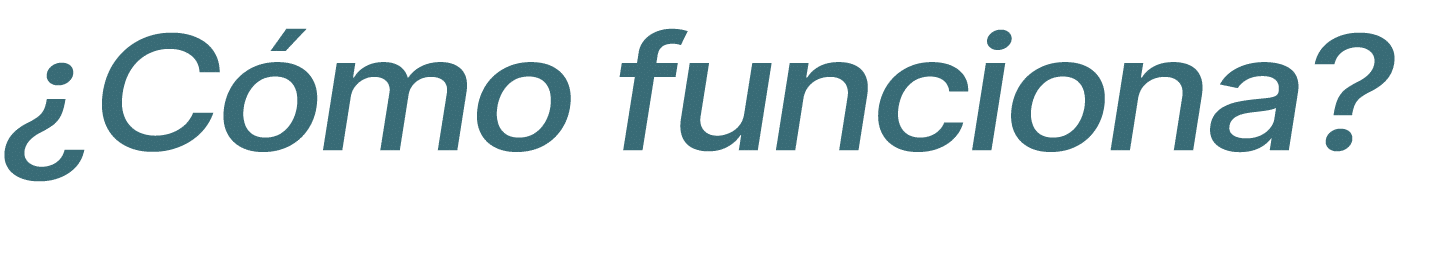 ¿C mo funciona?