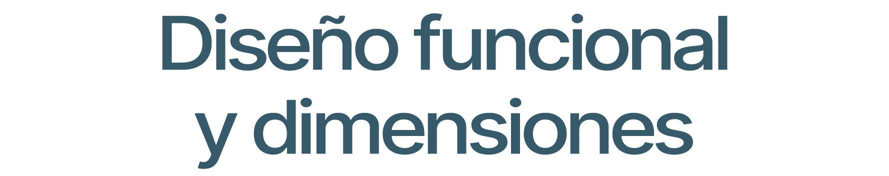 Dise o funcional y dimensiones