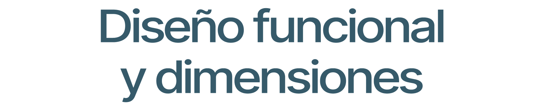 Dise o funcional y dimensiones