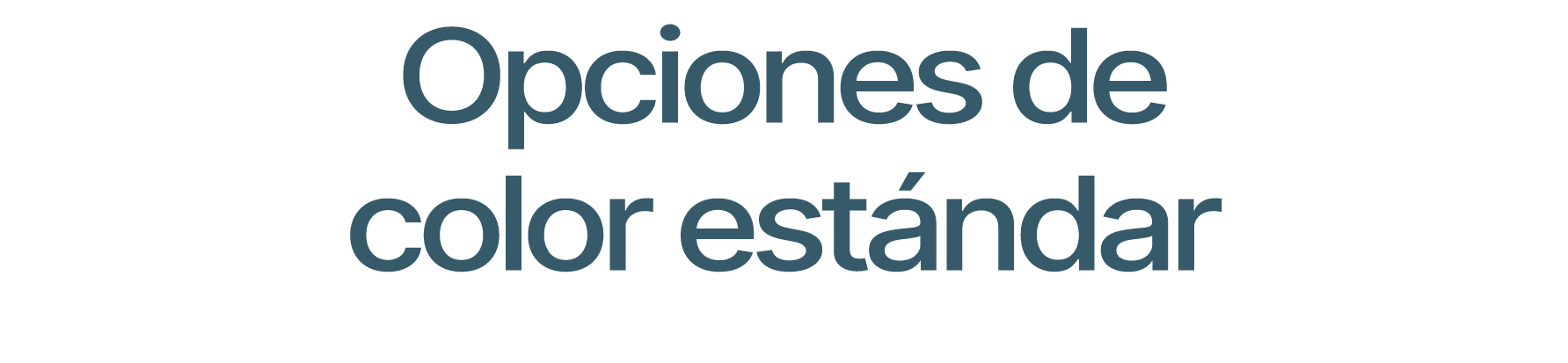 Opciones de color est ndar