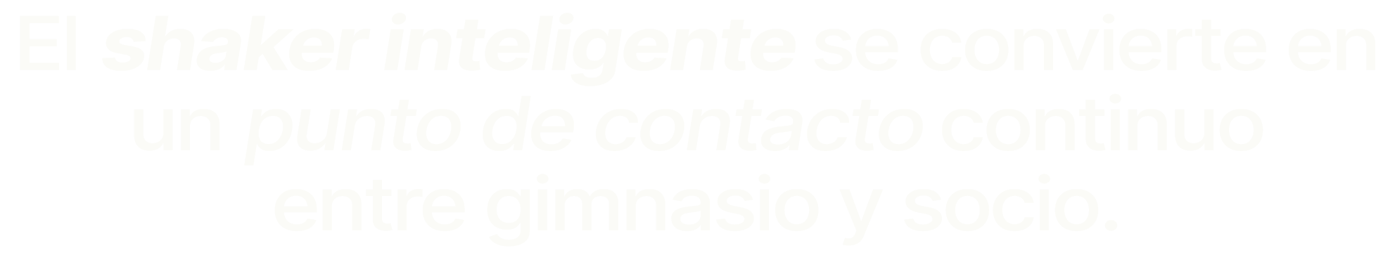 El shaker inteligente se convierte en un punto de contacto continuo entre gimnasio y socio.